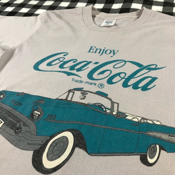 Coca Cola 57 Chevrolet Bel Air Car Chevy Coke Tee - Picture 2 of 7